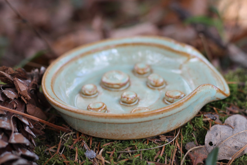Custom Designed Pottery Soap Dish & Handmade Soap - New England Artisan - New England Craft Best of New England Handmade (Copy)