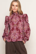 FLOATING ON BY WOVEN TOP