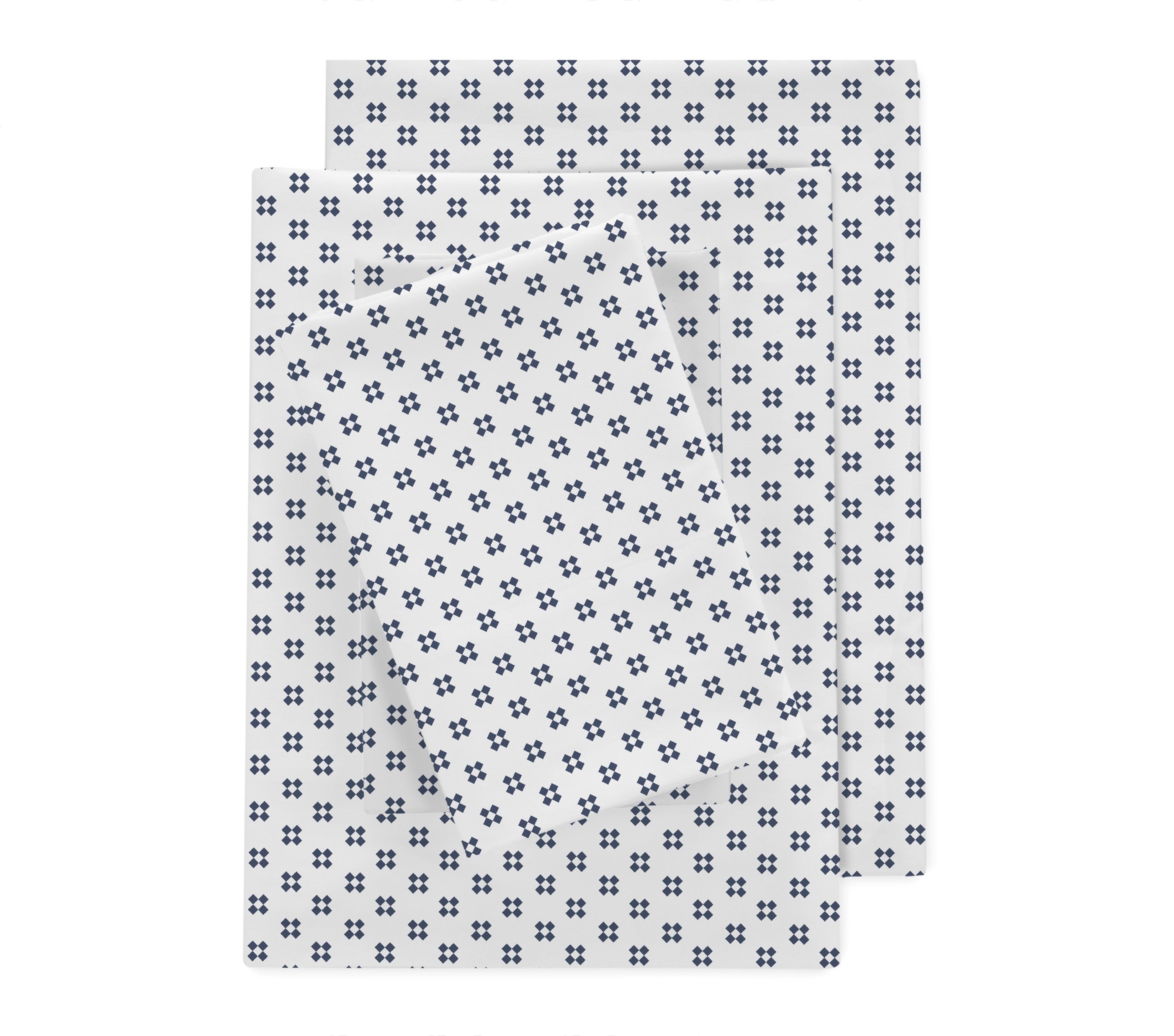 Clean Design Home® Supima Cotton Percale Sheet Set-Jack pattern