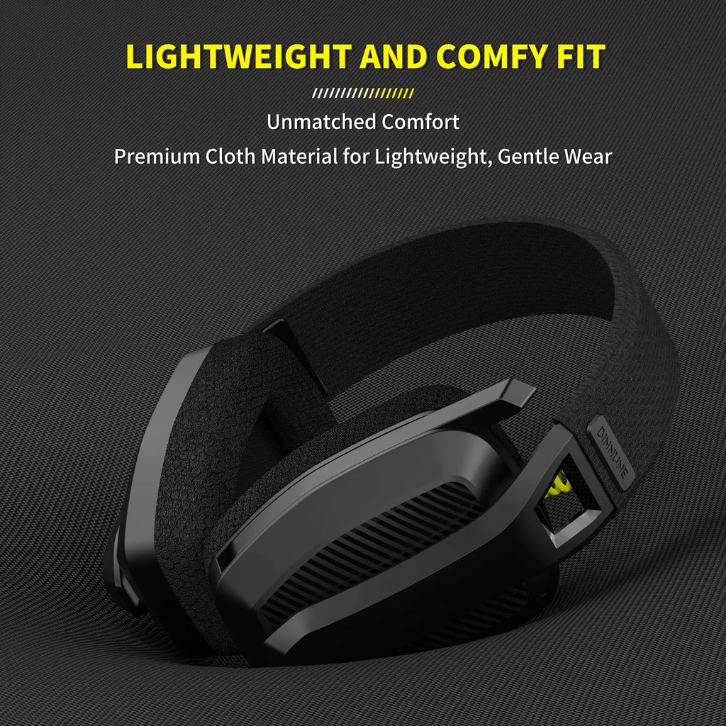 BINNUNE BW06 2.4GHz Wireless Gaming Headset with Mic for PS5 PS4 PC Mac Playstation Bluetooth Gaming headphone with Microphone