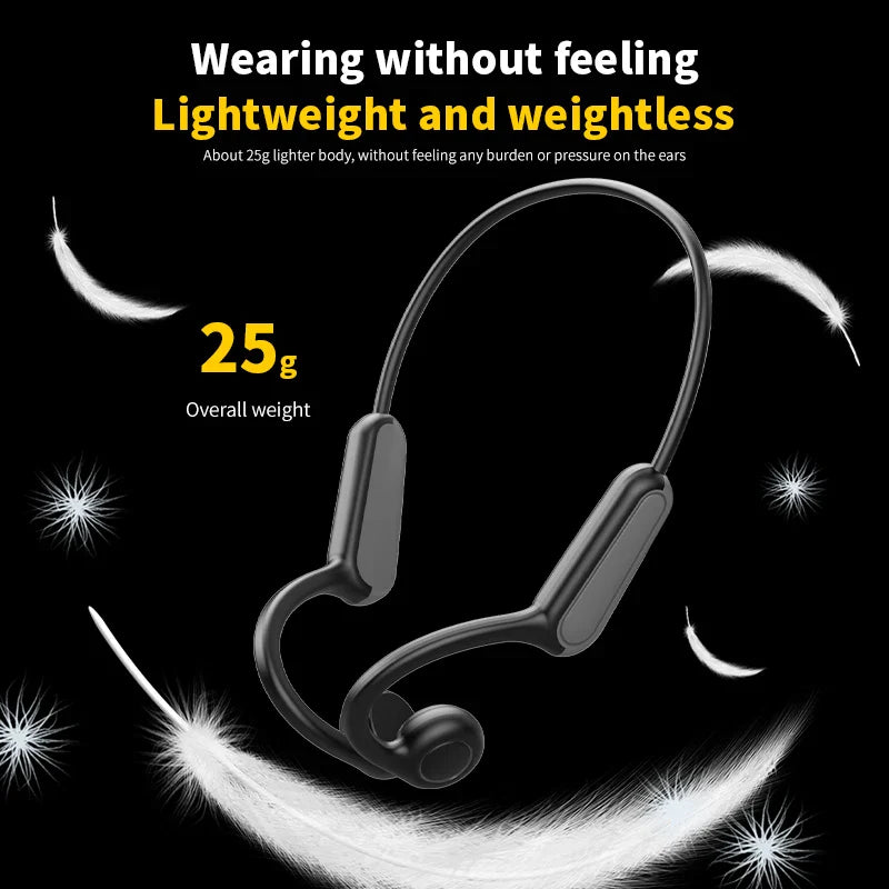 EchoFlex RunVibe – Xiaomi Mijia Bone Conduction Sport Headphones with Mic & Bluetooth 5.0 for Sweat-Ready Wireless Audio