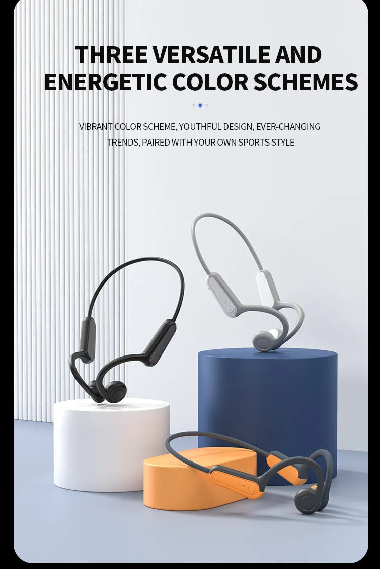 EchoFlex RunVibe – Xiaomi Mijia Bone Conduction Sport Headphones with Mic & Bluetooth 5.0 for Sweat-Ready Wireless Audio