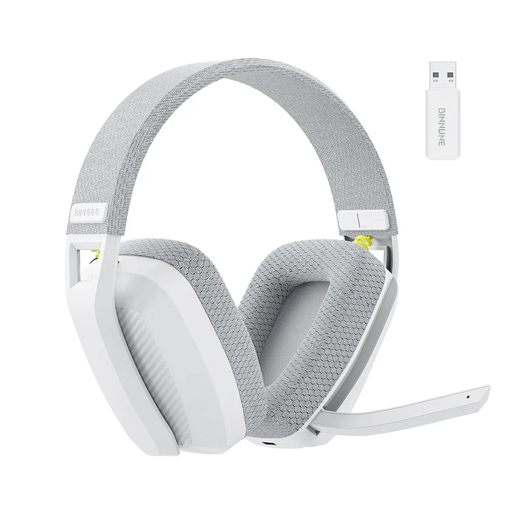BINNUNE BW06 2.4GHz Wireless Gaming Headset with Mic for PS5 PS4 PC Mac Playstation Bluetooth Gaming headphone with Microphone