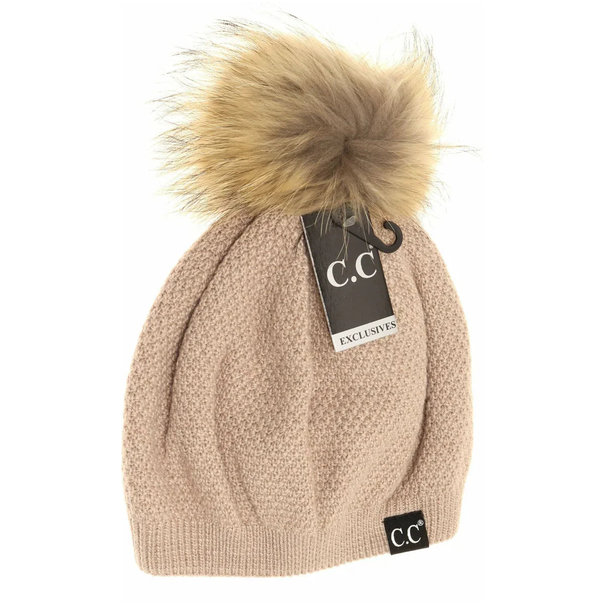 C.C Exclusive - Black Label Special Edition Waffle Knit C.C Beret