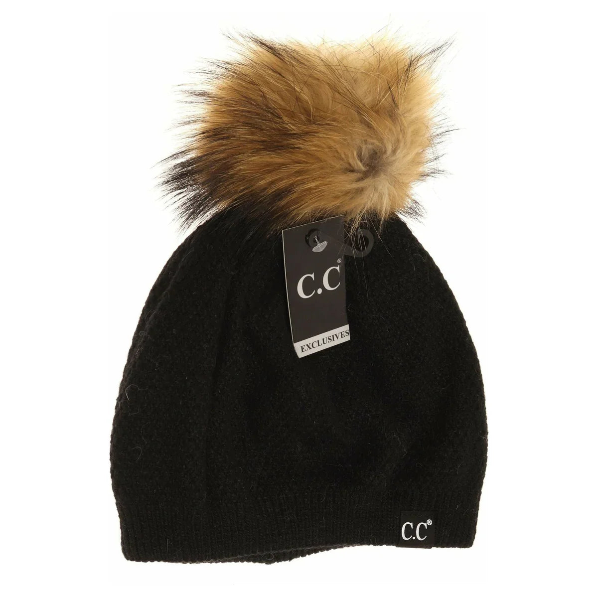 C.C Exclusive - Black Label Special Edition Waffle Knit C.C Beret