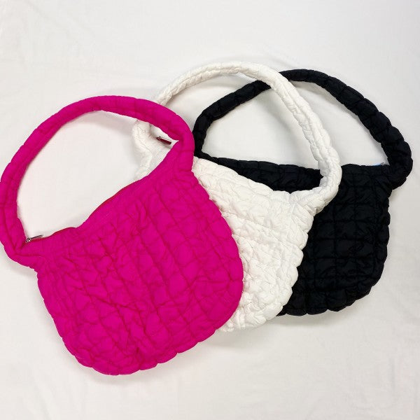 Carry All Quilted Crossbody Bag – Lightweight Everyday Tote
