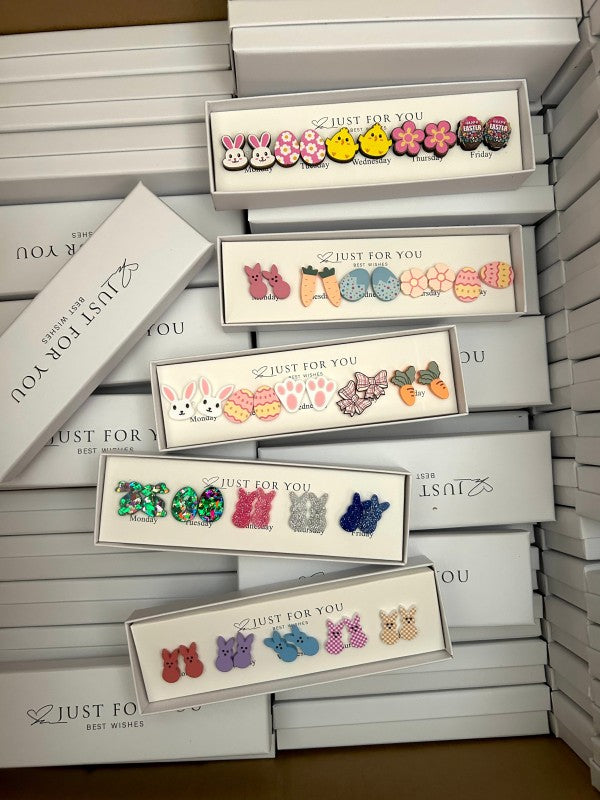 Boxes of Easter Earrings
