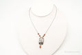 Designer Silpada Goldstone Hammered Sterling Silver Necklace