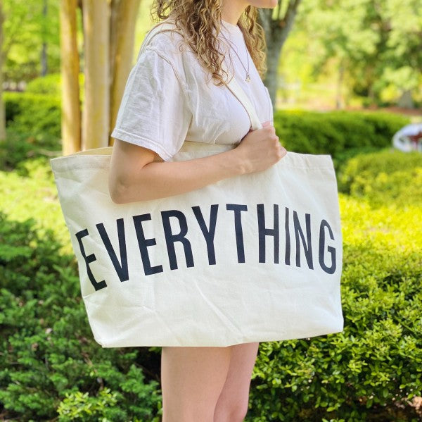For Everything Canvas Tote – Oversized Everyday Bag