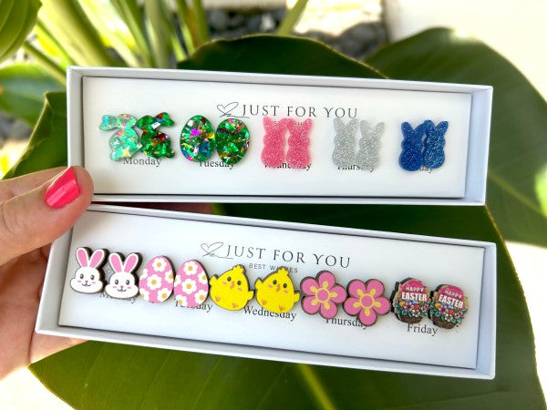 Box of Easter Earrings