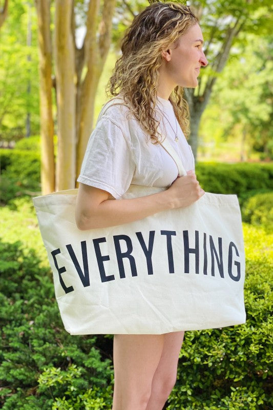 For Everything Canvas Tote – Oversized Everyday Bag