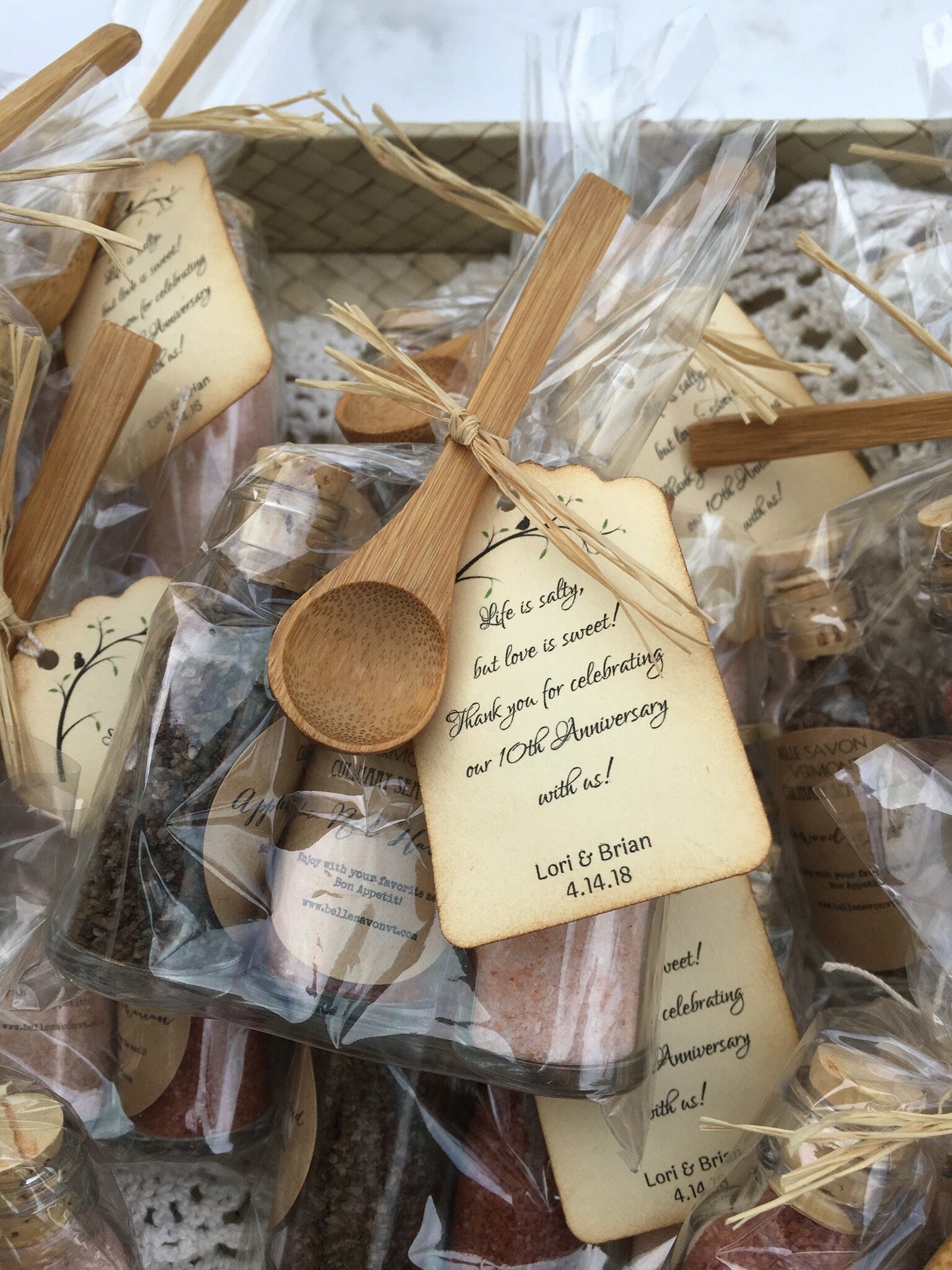 Culinary Salt Favor-A Voyage of Salts-Weddings-Bridal-Baby-Showers-Place Card Favors -Save the Date