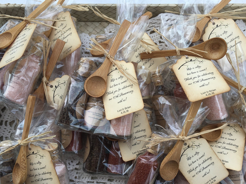 Culinary Salt Favor-A Voyage of Salts-Weddings-Bridal-Baby-Showers-Place Card Favors -Save the Date