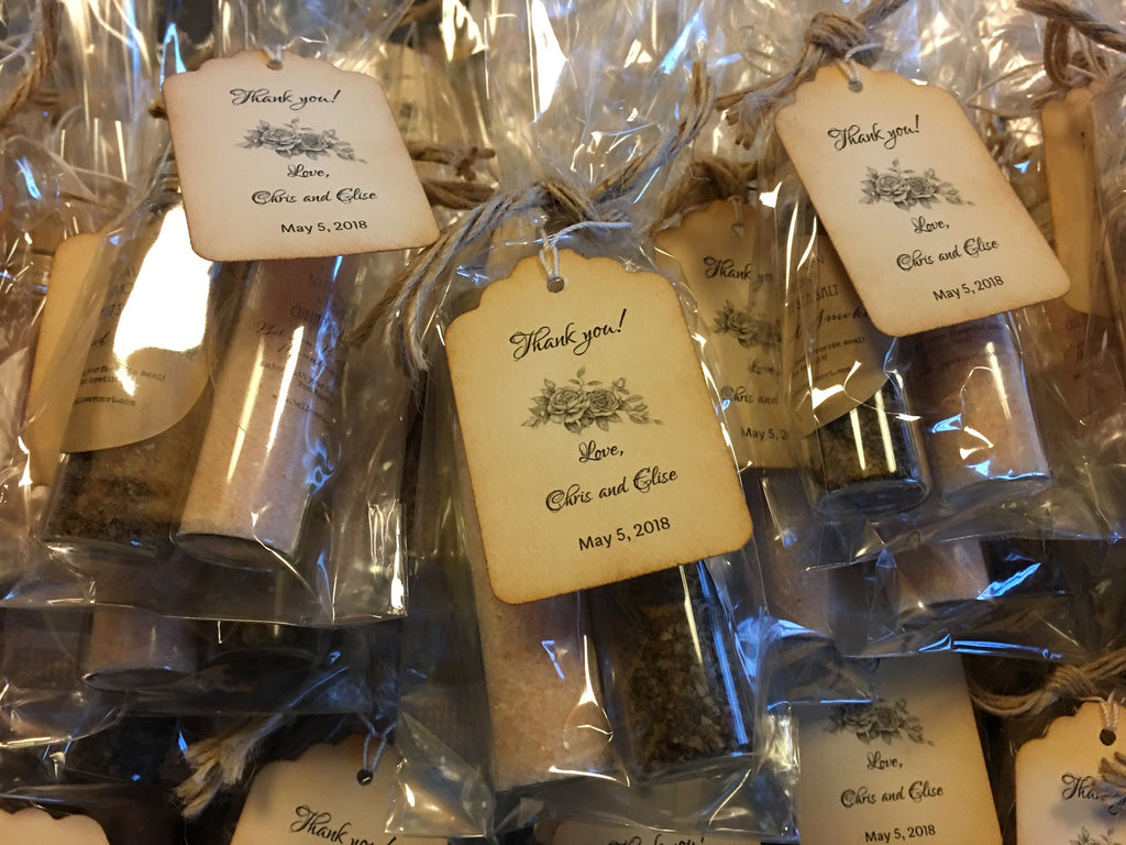 Culinary Salt Favor-A Voyage of Salts-Weddings-Bridal-Baby-Showers-Place Card Favors -Save the Date