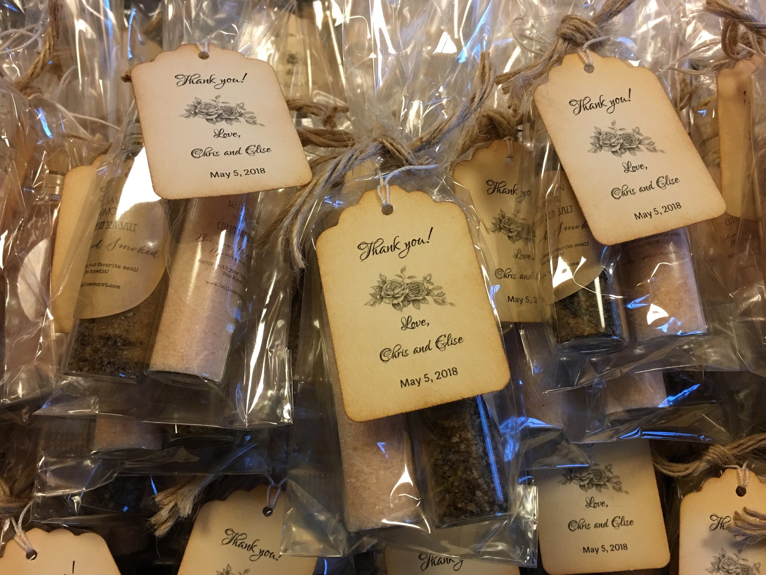 Culinary Salt Favor-A Voyage of Salts-Weddings-Bridal-Baby-Showers-Place Card Favors -Save the Date