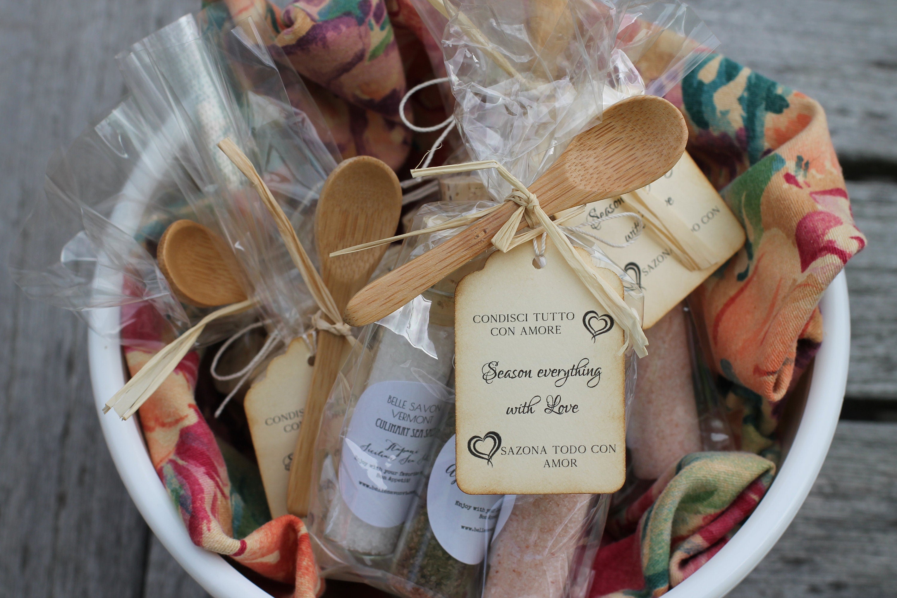 Culinary Salt Favor-A Voyage of Salts-Weddings-Bridal-Baby-Showers-Place Card Favors -Save the Date
