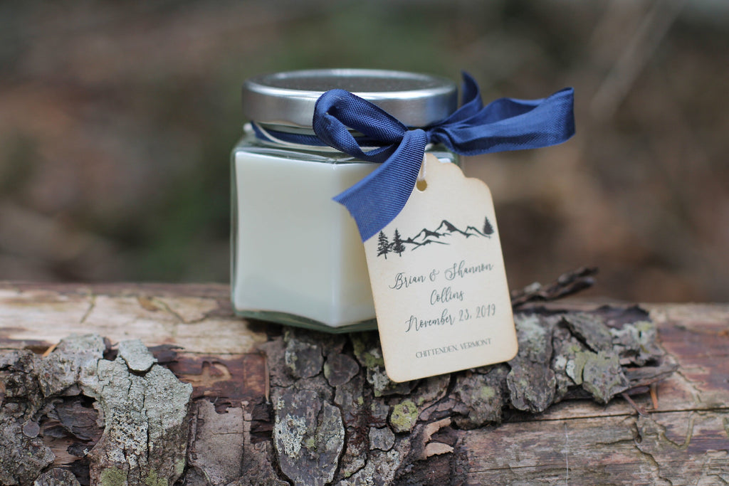 Candle Jar Favor 4oz-Bridesmaid Gift-Shower Favor-Wedding Favor