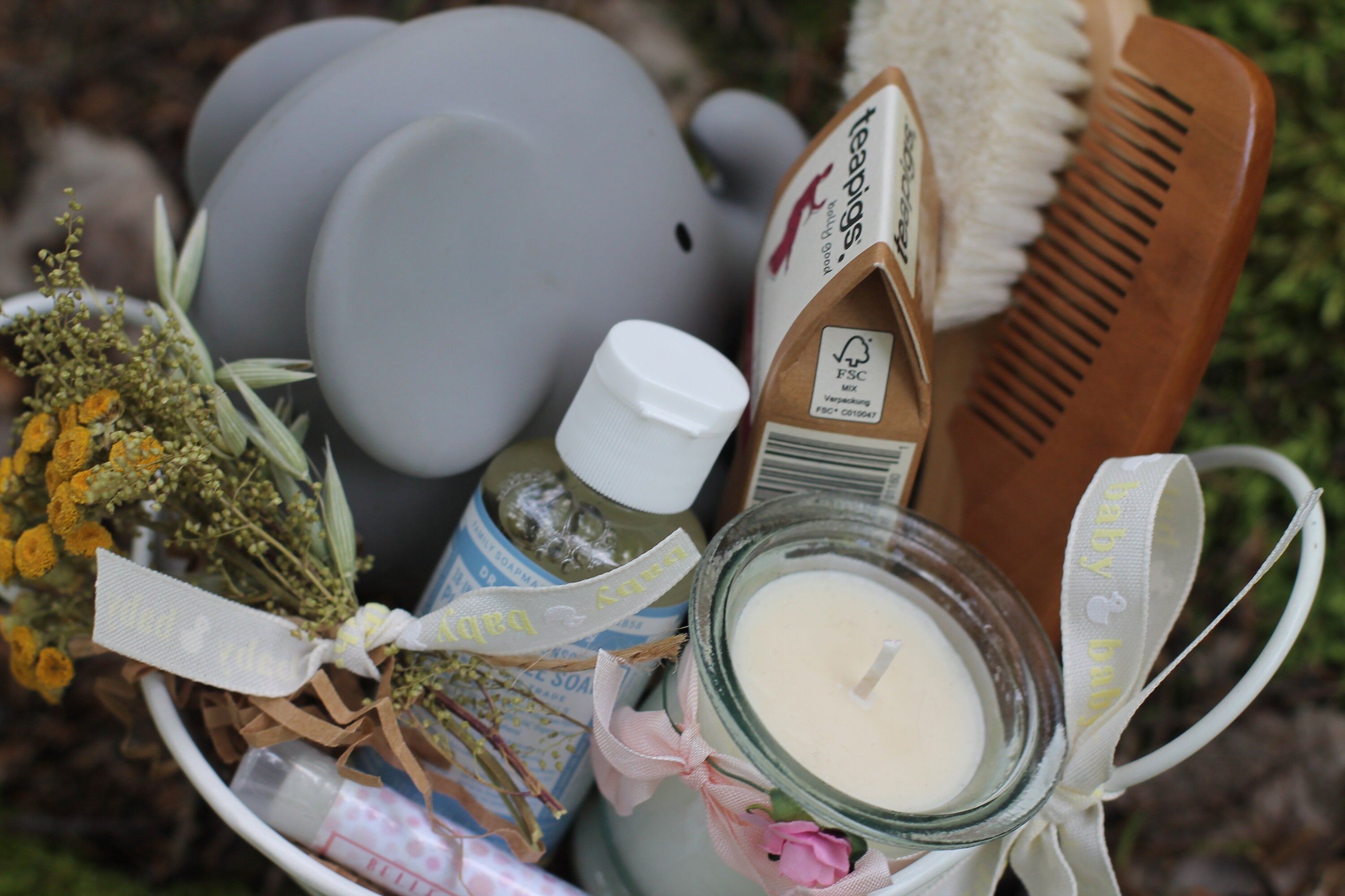 Baby Shower, Favor, Welcome Baby, Mommy to Be, New Mom Care Gift Set-Small Set -Customizable-Vermont Gift