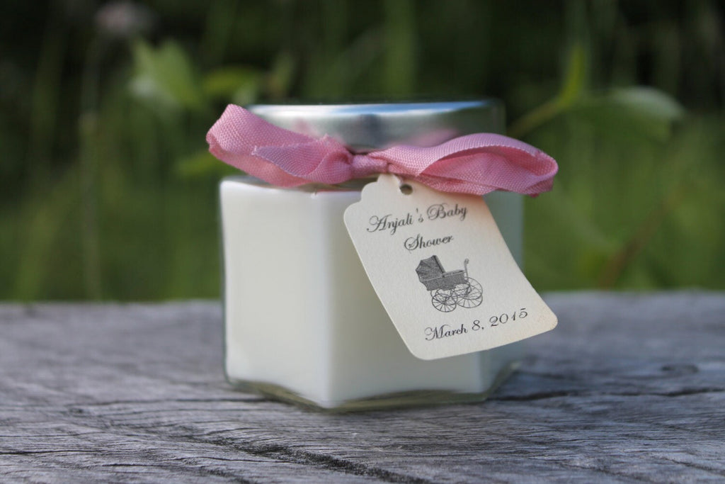 Candle Jar Favor 4oz-Bridesmaid Gift-Shower Favor-Wedding Favor