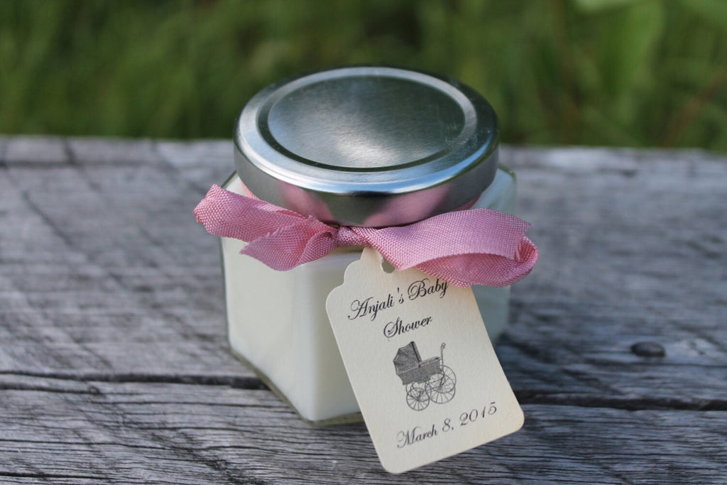 Candle Jar Favor 4oz-Bridesmaid Gift-Shower Favor-Wedding Favor